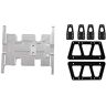 Oikabio 1/10 Aluminium CNC Legering Mount Houder & Legering Chassis Lift Plaat Set Kit voor 1/10 RC Axiale SCX10