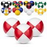 Juggle Dream 3x Pro Thud Jongleerballen Set van 3 Professionele Jonglerballen met Gratis Online Leervideo, Perfect voor Beginners en Experts (wit/rood)