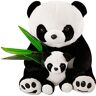 Bakermiche Cuddlekins Panda knuffeldier, panda, beer met bamboetak, teddypanda, pluizige pluche dieren, pluche panda, knuffeldier, panda, anime, panda, pop, cartoon, panda, kussen, pluche speelgoed voor kinderen