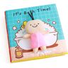 Okuleya Voelboek Baby, It's Bath Time babyboek, 7 pagina's met kleine pop, pieppapier voor baby's en peuters vanaf 3 maanden