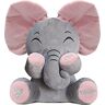 Tihoho Peek A Boo Olifant Geanimeerde Praten Zingen Olifant Pluche Knuffelspeelgoed Baby Geanimeerde Olifant Pluche Leuke Speelgoed Gift Gevulde Pop voor Baby Tollders Kids Jongens Meisjes Gift Pas Geluid (Roze)..