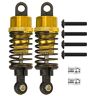 VGEBY RC Auto Schokdemper  2 Stuks RC Metalen Schokdemper Demper Schokken Set voor Wltoys A959 A949 A969 1/18 RC Auto(goud)