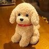 EacTEL Creative simulation teddy auspicious simulation poodle plush toys handmade simulation toys plush toys plush animals 28cm 3