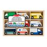 Melissa & Doug Wooden Town Vehicles , Wooden Toy & Trains , Trucks & Vehicles , 3+ , Gift for Boy or Girl