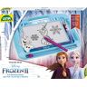 Lena 65692 Tovertekenbord Disney Frozen II, magnetisch bord 22 x 19 cm, bord met handvat, schuif, pen die vastzit aan het bord, tekenbord, vanaf 3 jaar, tovertekenbord voor eindeloos tekenplezier