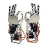 ANTBEE Robot bouwpakket Humanoïde vijf vingers, manipulatorarm van metaal links of rechts met 9018 Servo's voor Robot DIY Robot Arm (Maat: Zilver L en R)