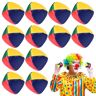 Aoreun Jongleerballenset, 12 stuks jongleerballen voor beginners, hoogwaardige mini-jongleerballen, duurzame jongleerballen, set, spellen, circus, clown, gekleurde jongleerballen voor kinderen en