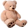 TE-Trend Rico Reusachtige teddybeer groot pluche dier als cadeau voor kinderen 135 cm groot, in bruin