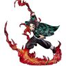 LINLINCD -De nieuwe demon-layer-figuur Kamado Tanjirou 25 cm PVC Anime Figuur Coole Schattige Poppenspeelgoedcollectie/B