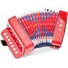 New Classic Toys Muziekinstrument Accordeon met Muziekboekje Rood