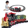 Bagima Trein Trein Kerst  Kinderspeelgoed Kerst Trein Rail Set met Licht en Geluid Kerst Retro Stoom Spoor Trein Model Speelgoed