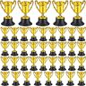 Waiecnksa 40Pcs Golden Award Trofee Cups Plastic Gold Mini Awards en Kids Classroom School Rewards Sport