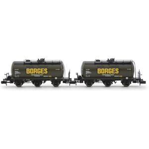 ARNOLD HN6673 RENFE, 2-delige set 3-assige tankwagens Borges, epIII Goederenwagens ARNOLD HN6673 RENFE, 2-delige set 3-assige tankwagens Borges, epIII Goederenwagens