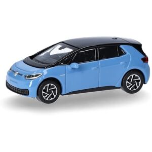 Herpa automodel VW ID.3, solid ocean blue, schaal 1:87, voor diorama, modelbouw, verzamelobject, Made in Germany, kunststof Herpa automodel VW ID.3, solid ocean blue, schaal 1:87, voor diorama, modelbouw, verzamelobject, Made in Germany, kunststof