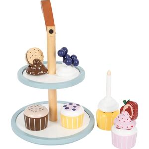 Small Foot Cupcake Etagere "tasty" gemaakt van hout, speelgoed voeding voor de kinderkeuken en winkel, 12434