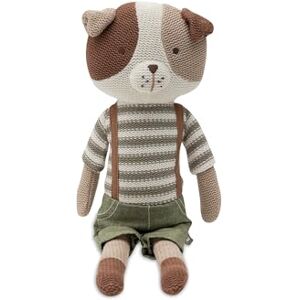 Jollein Mick Knuffeldier hond Mick, gebreid, 30 cm, knuffeldier met tuinbroek, handwasbaar, pluche dier voor baby's en kinderen, wasbaar, cadeau voor geboorte, babyspeelgoed Jollein Mick Knuffeldier hond Mick, gebreid, 30 cm, knuffeldier met tuinbroek, handwasbaar, pluche dier voor baby's en kinderen, wasbaar, cadeau voor geboorte, babyspeelgoed