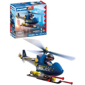 Playmobil City Action Politiehelikopter, Met politieagent, draaiende rotors en schietfunctie, Eindeloos speelplezier, Kinderspeelgoed voor kinderen vanaf 4 jaar, 72080 Playmobil City Action Politiehelikopter, Met politieagent, draaiende rotors en schietfunctie, Eindeloos speelplezier, Kinderspeelgoed voor kinderen vanaf 4 jaar, 72080