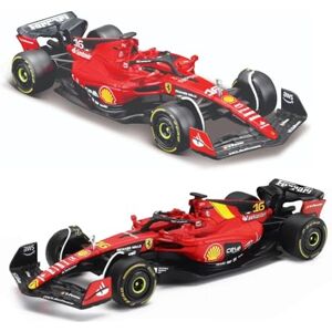 Bburago Geschenkverpakking Ferrari SF-23 Set van 2 schaal 1:43, Diecast replica auto's met SF-23 Leclerc Standaard en Monza livery, Officiële Ferrari Licentie, Aanbevolen Leeftijd 3 + Jaar Bburago Geschenkverpakking Ferrari SF-23 Set van 2 schaal 1:43, Diecast replica auto's met SF-23 Leclerc Standaard en Monza livery, Officiële Ferrari Licentie, Aanbevolen Leeftijd 3 + Jaar