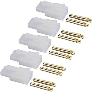 Reely RE-6949473 accu-bus Tamiya verguld 1 set Reely RE-6949473 accu-bus Tamiya verguld 1 set