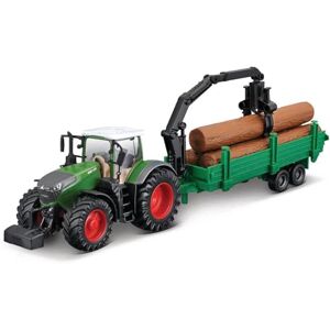 Bburago Tractor Fendt 1050 Vario met houten transporter: Speelgoedtractor met vliegwielaandrijving, beweegbare houten grijper, afneembare bestuurderscabine, vanaf 3 jaar, groen (18-31677) Bburago Tractor Fendt 1050 Vario met houten transporter: Speelgoedtractor met vliegwielaandrijving, beweegbare houten grijper, afneembare bestuurderscabine, vanaf 3 jaar, groen (18-31677)