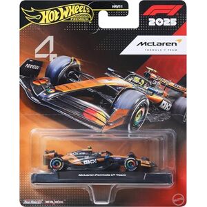 Hot Wheels , Premium metalen McLaren Formule 1 raceauto met Real Riders banden en Metal/Metal carrosserie en chassis, schaal 1:64, verzamelspeelgoed, JKD88 Hot Wheels , Premium metalen McLaren Formule 1 raceauto met Real Riders banden en Metal/Metal carrosserie en chassis, schaal 1:64, verzamelspeelgoed, JKD88