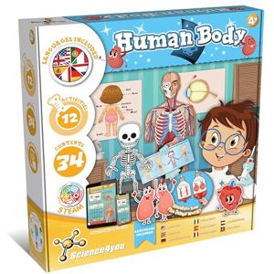 Science4you Menselijk Lichaam Kit – Ontdek de details van het Menselijk Lichaam, Ontdek alle Bijzonderheden van Organen, Skeletten en Systemen, Cadeaus voor Kinderen 4 5 6 7+ Science4you Menselijk Lichaam Kit – Ontdek de details van het Menselijk Lichaam, Ontdek alle Bijzonderheden van Organen, Skeletten en Systemen, Cadeaus voor Kinderen 4 5 6 7+