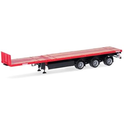 Herpa 076050-002 Nooteboom teletrailer 3-assige accessoires, rood op schaal 1:87, miniatuur model, kunststof Herpa 076050-002 Nooteboom teletrailer 3-assige accessoires, rood op schaal 1:87, miniatuur model, kunststof