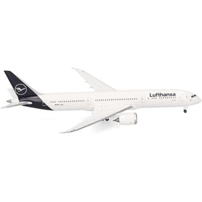 Herpa Modelvliegtuig Lufthansa Boeing 787-9 Dreamliner, miniatuur op schaal 1:500, verzamelstuk, model zonder standaard, metaal, normaal Herpa Modelvliegtuig Lufthansa Boeing 787-9 Dreamliner, miniatuur op schaal 1:500, verzamelstuk, model zonder standaard, metaal, normaal