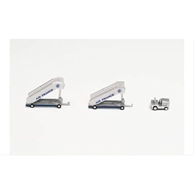Herpa 571876 Air France Historic Passenger Stairs (2) met Tractor (1) Accessoires Modelbouw Miniatuurmodellen Verzamelbaar speelgoed, meerkleurig Herpa 571876 Air France Historic Passenger Stairs (2) met Tractor (1) Accessoires Modelbouw Miniatuurmodellen Verzamelbaar speelgoed, meerkleurig