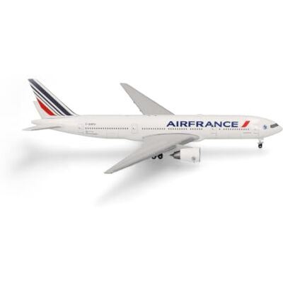 Herpa vliegtuig model Air France Boeing 777-200, schaal 1:500, voor verzamelaars, miniatuur deco, metaal vliegtuig zonder standaard Herpa vliegtuig model Air France Boeing 777-200, schaal 1:500, voor verzamelaars, miniatuur deco, metaal vliegtuig zonder standaard