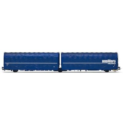 Rivarossi Hr6600 Gedekte wagon - 3 assen Fs-zeil - modeltreinwagen Rivarossi Hr6600 Gedekte wagon - 3 assen Fs-zeil - modeltreinwagen
