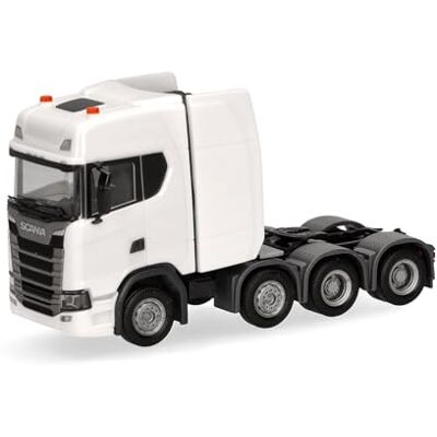 Herpa Vrachtwagen model Scania CS20 hoogdak heavy duty trekker 4assige (8x4) 1:87 verzamelstuk Duits model kunststof figuur Herpa Vrachtwagen model Scania CS20 hoogdak heavy duty trekker 4assige (8x4) 1:87 verzamelstuk Duits model kunststof figuur