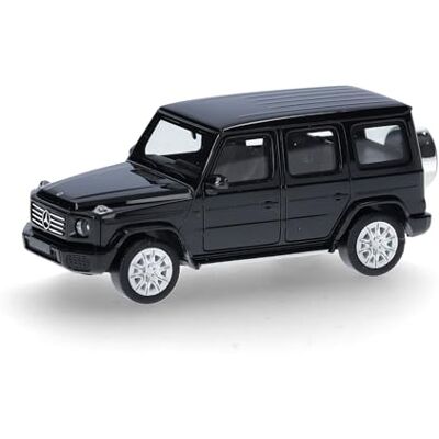 Herpa modelauto Mercedes-Benz G-Klasse (W465), zwart, miniatuur schaal 1:87, verzamelobject, Made in Germany, kunststof model Herpa modelauto Mercedes-Benz G-Klasse (W465), zwart, miniatuur schaal 1:87, verzamelobject, Made in Germany, kunststof model