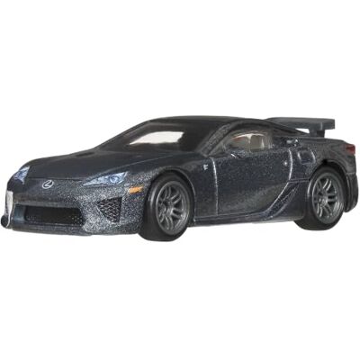Hot Wheels Premium Fast & Furious Lexus LFA auto 1:64 Fast & Furious die-cast verzamelauto, Real Riders-banden en metalen carrosserie/chassis, JHW66 Hot Wheels Premium Fast & Furious Lexus LFA auto 1:64 Fast & Furious die-cast verzamelauto, Real Riders-banden en metalen carrosserie/chassis, JHW66