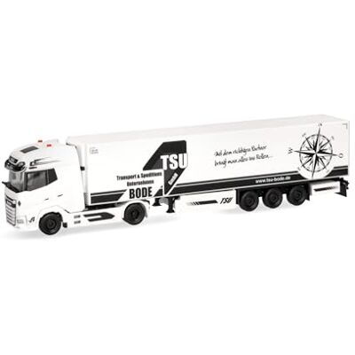 Herpa vrachtwagen model DAF XG+ koeloplegger "TSU Bode", schaal 1:87, voor diorama, modelbouw, verzamelobject, Made in Germany, kunststof Herpa vrachtwagen model DAF XG+ koeloplegger "TSU Bode", schaal 1:87, voor diorama, modelbouw, verzamelobject, Made in Germany, kunststof