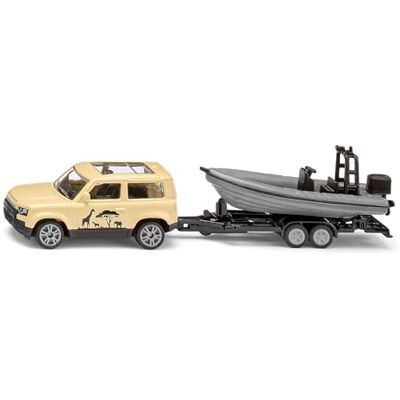 SIKU Land Rover Defender "Safari" met boot SIKU Land Rover Defender "Safari" met boot