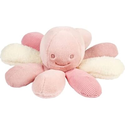 Nattou Lapidou Octopus pluche dier met rammelaar voor pasgeborenen Knuffel Octopus 26 cm Roze Nattou Lapidou Octopus pluche dier met rammelaar voor pasgeborenen Knuffel Octopus 26 cm Roze