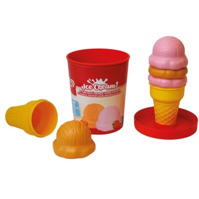 Casdon Officiële Algida speelgoedijsdoos aardbei en karamel set om te bereiden en te serveren voor kinderen vanaf 2 jaar Casdon Officiële Algida speelgoedijsdoos aardbei en karamel set om te bereiden en te serveren voor kinderen vanaf 2 jaar