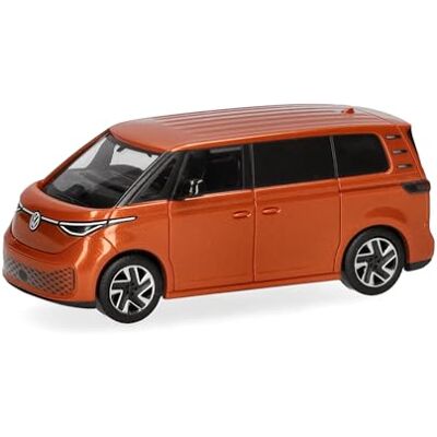 Herpa modelauto VW ID. Buzz, energetic orange metallic, miniatuur op schaal 1:87, verzamelobject, Made in Germany, kunststof model Herpa modelauto VW ID. Buzz, energetic orange metallic, miniatuur op schaal 1:87, verzamelobject, Made in Germany, kunststof model