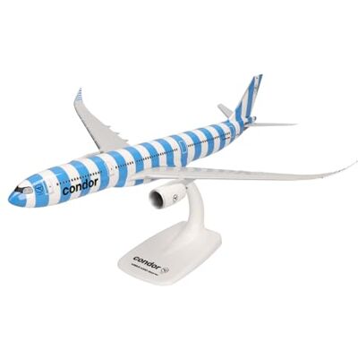 Herpa 614283 modelvliegtuig Condor Airbus A330-900neo Sea miniatuur op schaal 1:200, verzamelstuk, model met standaard, kunststof miniatuurmodel, wit, blauw Herpa 614283 modelvliegtuig Condor Airbus A330-900neo Sea miniatuur op schaal 1:200, verzamelstuk, model met standaard, kunststof miniatuurmodel, wit, blauw