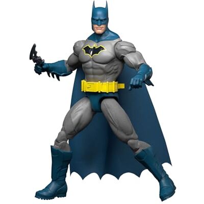 Mattel DC Premier Series Batman actiefiguur 16,5 cm serie 1 Gedetailleerd superheldenontwerp, 22 scharnierpunten, stoffen cape, wapenstandaard en gevechtsaccessoires, JMD95 Mattel DC Premier Series Batman actiefiguur 16,5 cm serie 1 Gedetailleerd superheldenontwerp, 22 scharnierpunten, stoffen cape, wapenstandaard en gevechtsaccessoires, JMD95