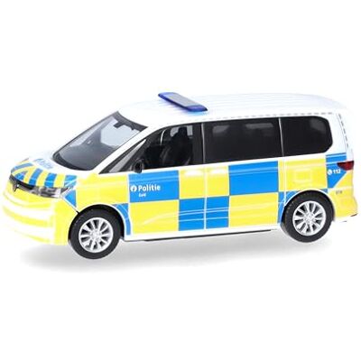 Herpa automodel VW Multivan (2022) "Politie/Police" (België), miniatuur in schaal 1:87, verzamelobject, Made in Germany, kunststof model Herpa automodel VW Multivan (2022) "Politie/Police" (België), miniatuur in schaal 1:87, verzamelobject, Made in Germany, kunststof model