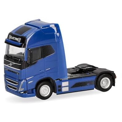 Herpa vrachtwagenmodel Volvo FH GL XL 2020 Electric trekker, blauw, miniatuur schaal 1:87, verzamelobject, Made in Germany, kunststof Herpa vrachtwagenmodel Volvo FH GL XL 2020 Electric trekker, blauw, miniatuur schaal 1:87, verzamelobject, Made in Germany, kunststof