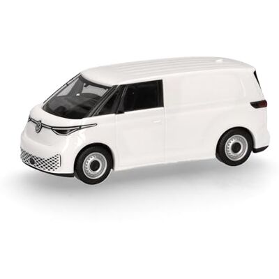 Herpa Modelauto VW ID. Buzz Cargo, Candy White, miniatuur schaal 1:87, verzamelstuk, Made in Germany, model van kunststof Herpa Modelauto VW ID. Buzz Cargo, Candy White, miniatuur schaal 1:87, verzamelstuk, Made in Germany, model van kunststof