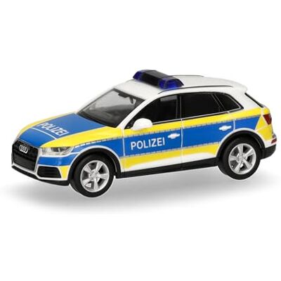 Herpa automodel Audi Q5 "Autobahn Polizei Niedersachsen", schaal 1:87, voor diorama, modelbouw, verzamelobject, Made in Germany, kunststof Herpa automodel Audi Q5 "Autobahn Polizei Niedersachsen", schaal 1:87, voor diorama, modelbouw, verzamelobject, Made in Germany, kunststof