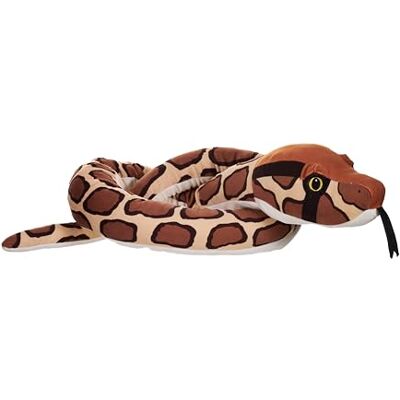 WILD REPUBLIC Snakes Eco Birmese Python, Gevuld dier, 137 cm, pluche speelgoed, vulling is gesponnen gerecyclede waterflessen, milieuvriendelijk WILD REPUBLIC Snakes Eco Birmese Python, Gevuld dier, 137 cm, pluche speelgoed, vulling is gesponnen gerecyclede waterflessen, milieuvriendelijk