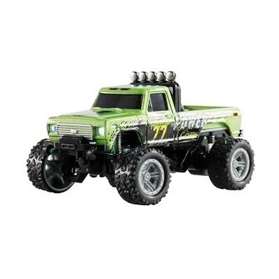 Amewi RC-monstertruck Die Cast 1:64, afstandsbediening in kaartformaat, RTR groen Amewi RC-monstertruck Die Cast 1:64, afstandsbediening in kaartformaat, RTR groen