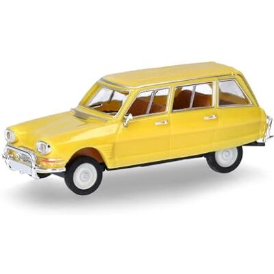 Herpa automodel Citroën AMI 6 Break, zinkgeel, schaal 1:87, voor diorama, modelbouw, verzamelobject, Made in Germany, kunststof Herpa automodel Citroën AMI 6 Break, zinkgeel, schaal 1:87, voor diorama, modelbouw, verzamelobject, Made in Germany, kunststof