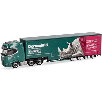 Herpa Vrachtwagenmodel DAF XG+ volume-oplegger "Dornseiff", miniatuur schaal 1:87, verzamelobject, Made in Germany, kunststof Herpa Vrachtwagenmodel DAF XG+ volume-oplegger "Dornseiff", miniatuur schaal 1:87, verzamelobject, Made in Germany, kunststof