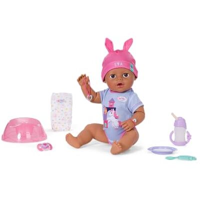 BABY born Eva met nieuwe Click & Play-functie – pop van 43 cm met 10 functies en accessoires, werkt zonder batterijen BABY born Eva met nieuwe Click & Play-functie – pop van 43 cm met 10 functies en accessoires, werkt zonder batterijen